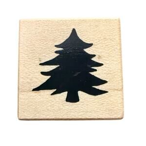 PSX A-988 Vintage 1999 Mini Christmas Tree Crafting Card Making Rubber Stamp